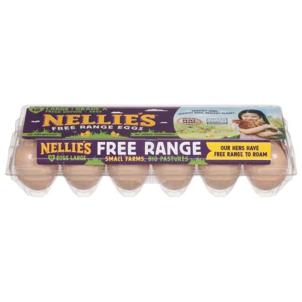 Nellie's Eggs, Brown, Large, Free Range | Publix Super Markets