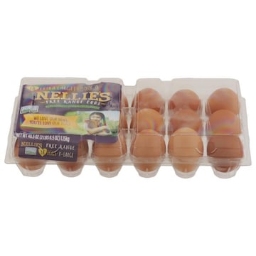 Nellie's Eggs, Free Range, Grade A, Brown, Extra Large