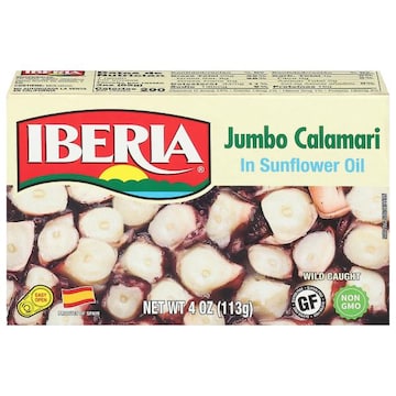 Iberia Jumbo in Sunflower Oil Calamari
