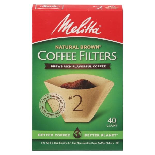 Melitta Coffee Filters, Natural Brown, No. 2 | Publix Super Markets