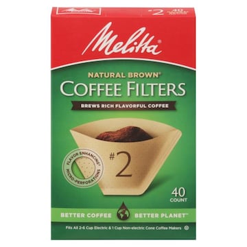 Melitta Coffee Filters, Natural Brown, No. 2