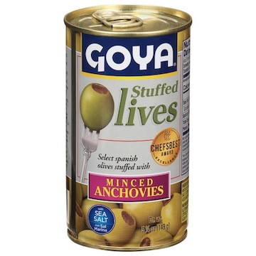 Goya Stuffed Minced Anchovies Olives with Sea Salt