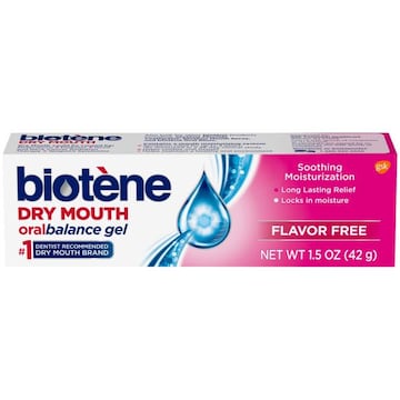 BIOTENE OralBalance Moisturizing Gel and Dry Mouth Gel, Flavor Free - 1.5 oz