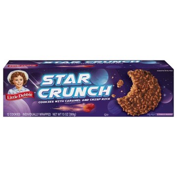 Little Debbie Star Crunch Cookies with Caramel and Crisp Rice