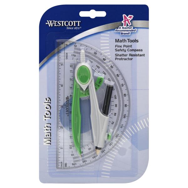 Westcott Math Tools Compass And Protractor Set Publix Super Markets