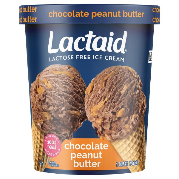 Lactaid Ice Cream, Lactose Free, Peanut Butter Chip Publix Super Markets