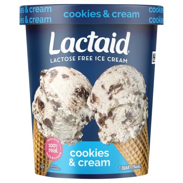 Lactaid Ice Cream, Cookies & Cream, Lactose Free Publix Super Markets