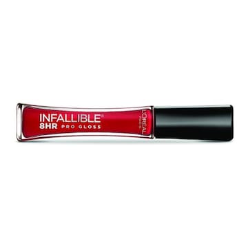 L'Oreal Paris Infallible 8 Hour Pro Lip Gloss, hydrating finish Rebel Red