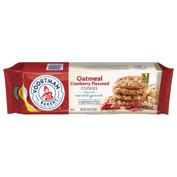 Voortman Bakery Cookies, Oatmeal, Cranberry Flaxseed Publix Super Markets