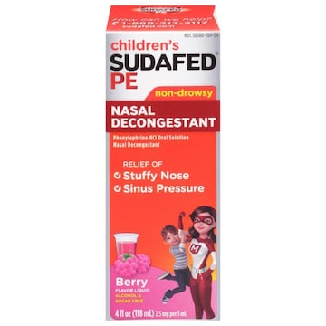 Sudafed Multi Symptoms, Liquid, Berry