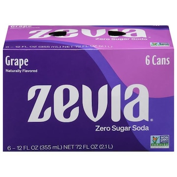 Zevia Zero Sugar Grape Soda