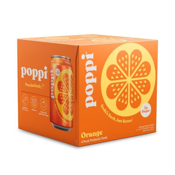 Poppi Orange 4-Pack | Publix Super Markets