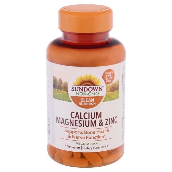 Sundown NonGMO Calcium Magnesium & Zinc, Caplets Publix Super Markets