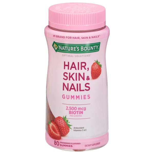 Nature's Bounty Optimal Solutions Hair, Skin & Nails, 2,500 mcg