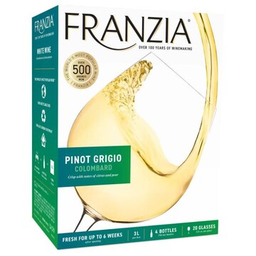 Franzia Pinot Grigio/Colombard Vintner Select Blend White Wine Box