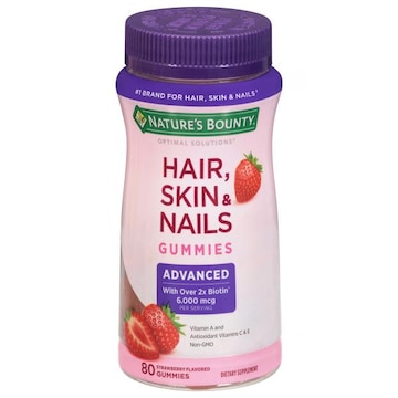 Nature's Bounty Advanced Strawberry Flavored Hair, Skin & Nails
