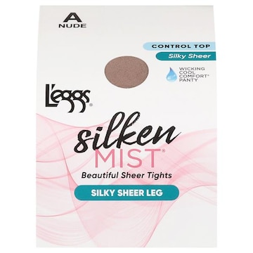 L'eggs Silken Mist Sheer Tights, Beautiful, Silky Sheer Leg, Nude, A