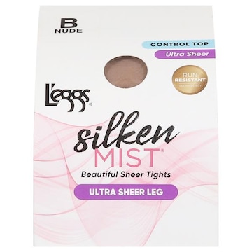 L'eggs Silken Mist Sheer Tights, Beautiful, Ultra Sheer Leg, Nude, B