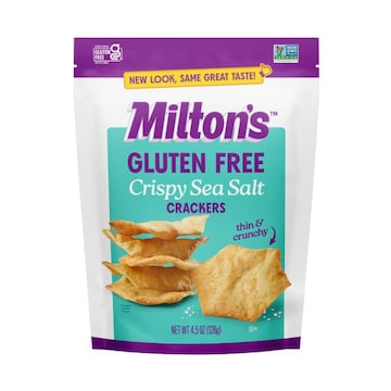 Milton's Baked Crackers, Gluten Free, Crispy Sea Salt