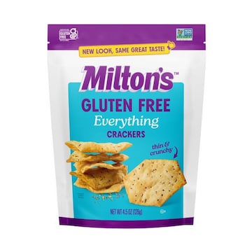 Milton's Baked Crackers, Everything, Gluten Free