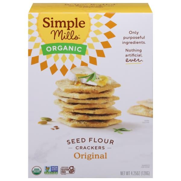 Simple Mills Organic Crackers, Seed Flour, Original | Publix Super Markets