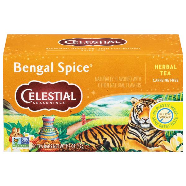 Celestial Seasonings Caffeine Free Tea Bags Bengal Spice Herbal