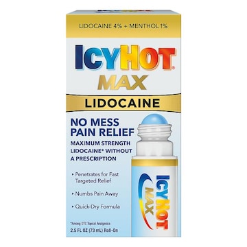 Icy Hot Max Pain Relief, No Mess, Lidocaine, Maximum Strength, Roll-On