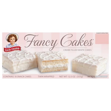 Little Debbie Fancy Cakes Creme Filled White Cakes