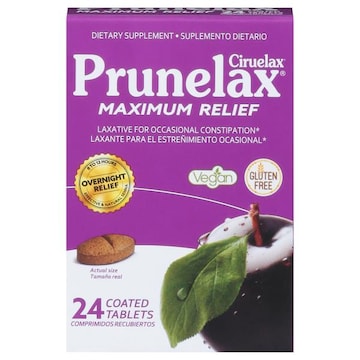 Prunelax Laxative, Maximum Relief, Tablets