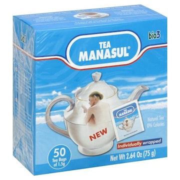 Manasul Natural Tea, Caffeine Free, Bags