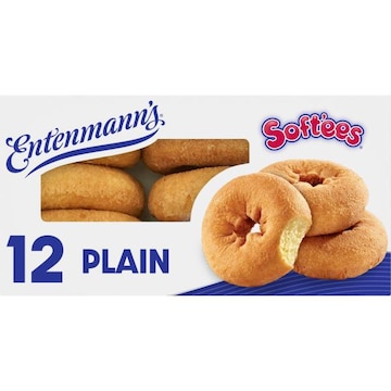 Entenmann's Soft'ees Plain Donuts, 12 count, 17 oz