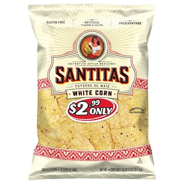 Santitas Santitas Tortilla Chips White Corn 11 Oz
