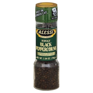 Alessi Tip N' Grind Peppercorns, Black, Whole