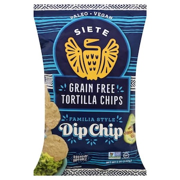 Siete Tortilla Chips, Grain Free, Dip Chip, Familia Style