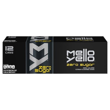 Mello Yello Fridge Pack Soda, Citrus Flavored, Fridge Pack, 12 Pack