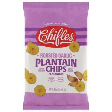 Chifles Plantain Chips, Roasted Garlic