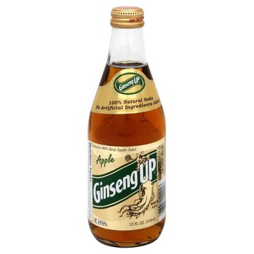 Ginseng Up Soda, 100% Natural, Apple