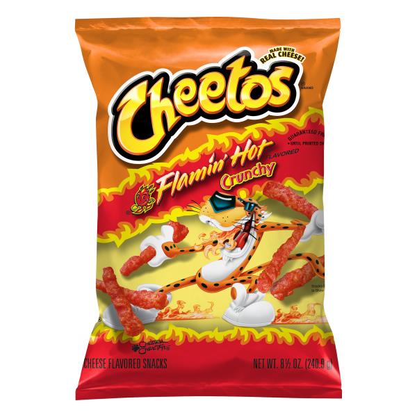 Cheetos Flamin' Hot Crunchy Cheese Flavored Snacks 8.5 oz