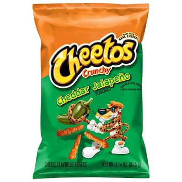 Cheetos Cheese Flavored Snacks, Crunchy, Cheddar Jalapeno Flavored