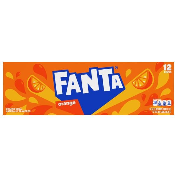 Fanta 看板 44㎝×44㎝ Fanta Soda, Orange, 12 Cans | Publix Super Markets