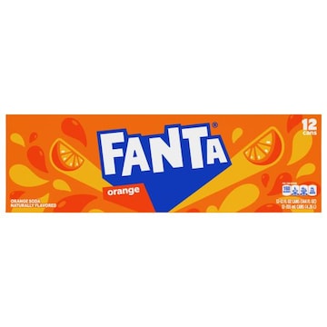 Fanta Soda, Orange, 12 Cans