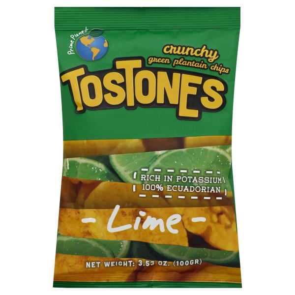Prime Planet Tostones Green Plantain Chips, Lime, Crunchy | Publix
