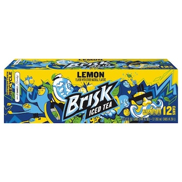 Brisk Brisk Iced Tea Lemon 12 Fl Oz 12 Count