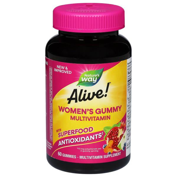 Nature's Way Alive! Multivitamin, Women's Gummy, 75 mg, Gummies, Mixed