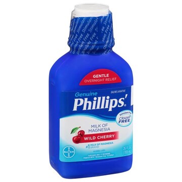 Phillips Genuine Saline Laxative, Wild Cherry