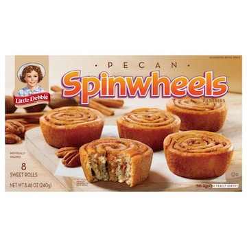 Little Debbie Spinwheels Sweet Rolls Pecan Pastries