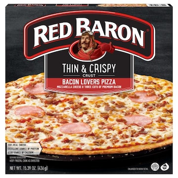 Red Baron Bacon Lover's Thin Crust Frozen Pizza
