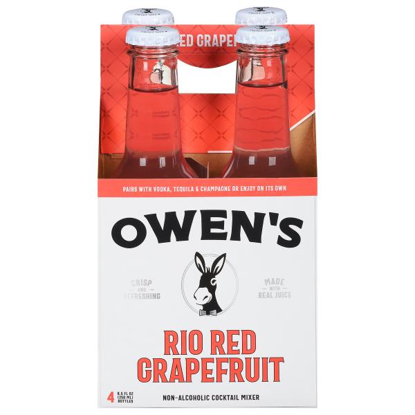 Owen's Cocktails Mixer, NonAlcoholic, Rio Red Grapefruit Publix