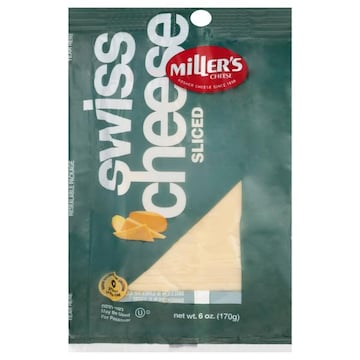 Millers Cheese, Natural Sliced, Swiss