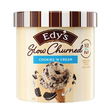 Edy's SLOW CHURNED Cookies N' Cream Light Ice Cream